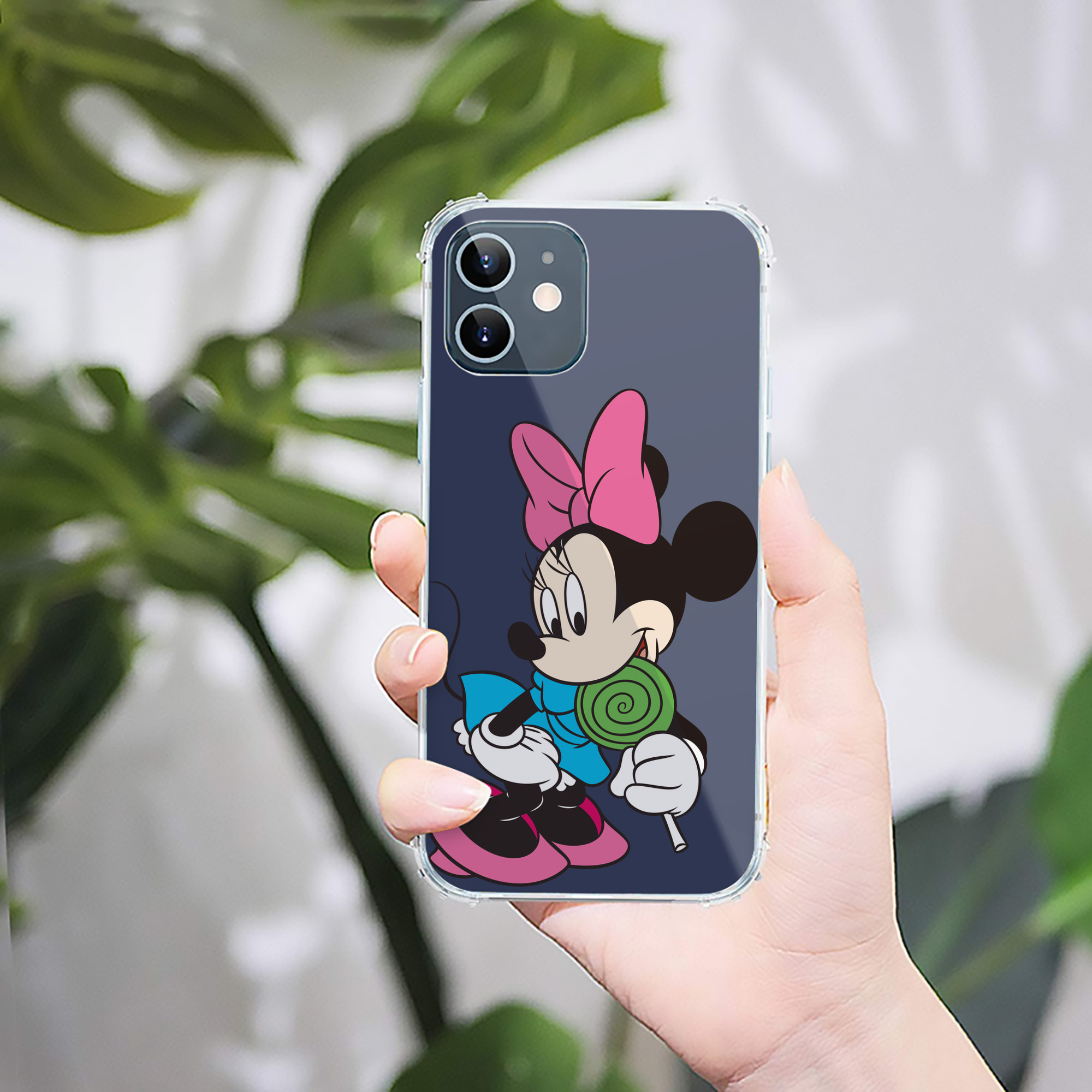 （画像用） ミッキーマウス Mickey Mouse 【iPhone 12シリーズ対応】透明スマホケース（クリアソフトケース）